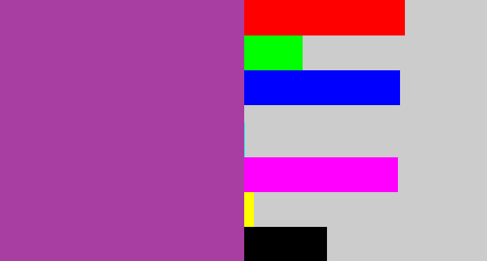 Hex color #a83ea2 - ugly purple