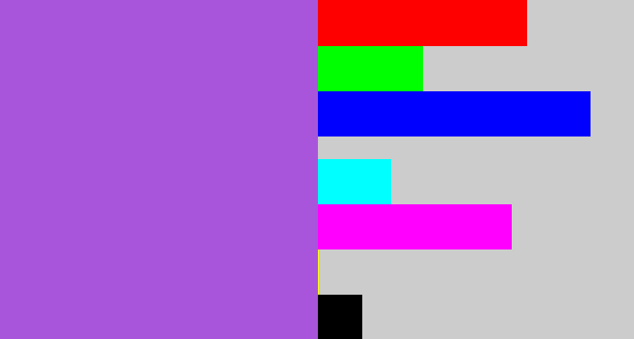 Hex color #a855db - lightish purple