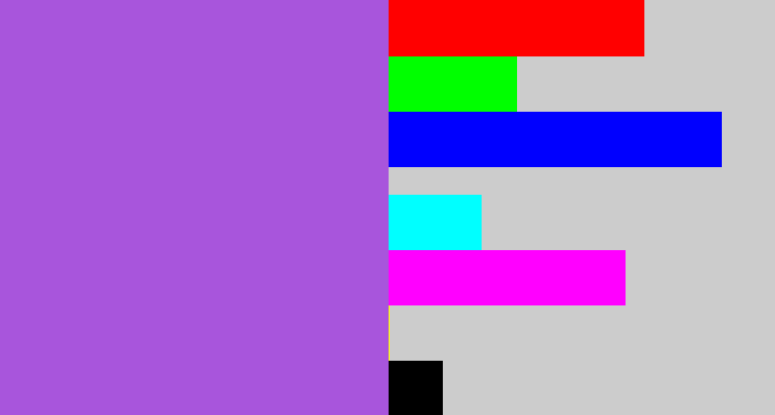 Hex color #a855dc - lightish purple