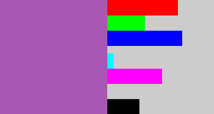 Hex color #a858b3 - amethyst
