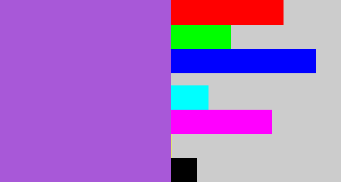 Hex color #a858d8 - lightish purple
