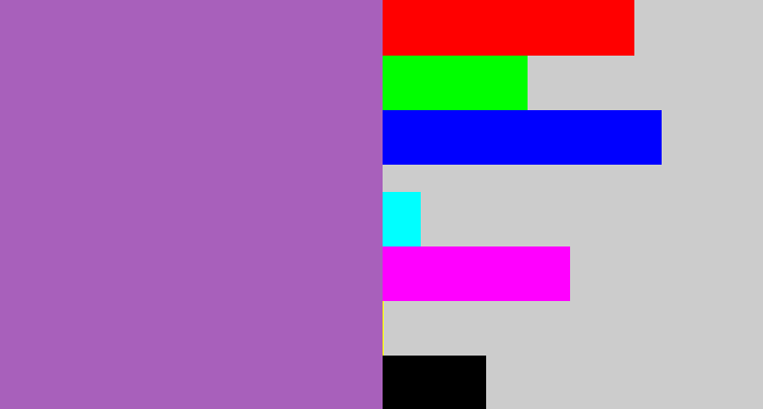 Hex color #a860bb - amethyst