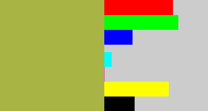 Hex color #a8b545 - booger