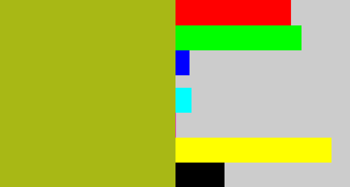 Hex color #a8b815 - snot
