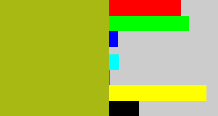 Hex color #a8b914 - snot