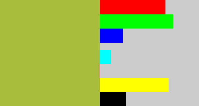 Hex color #a8bd3b - booger