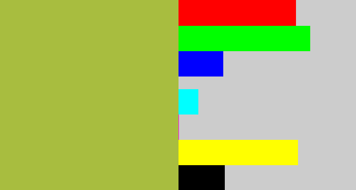 Hex color #a8bd3f - booger