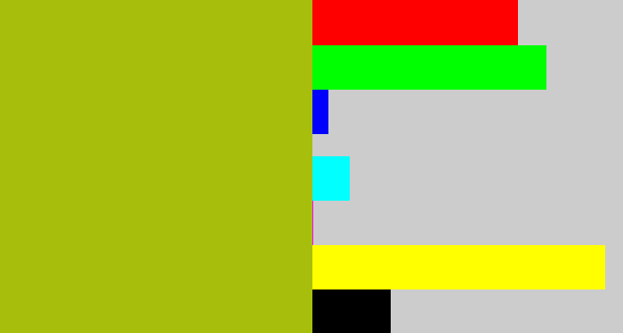 Hex color #a8be0c - snot