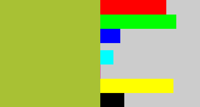 Hex color #a8c134 - sick green