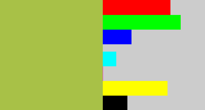 Hex color #a8c147 - booger