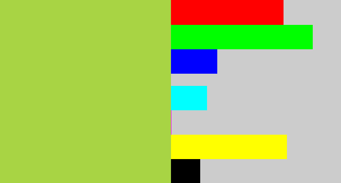 Hex color #a8d444 - kiwi