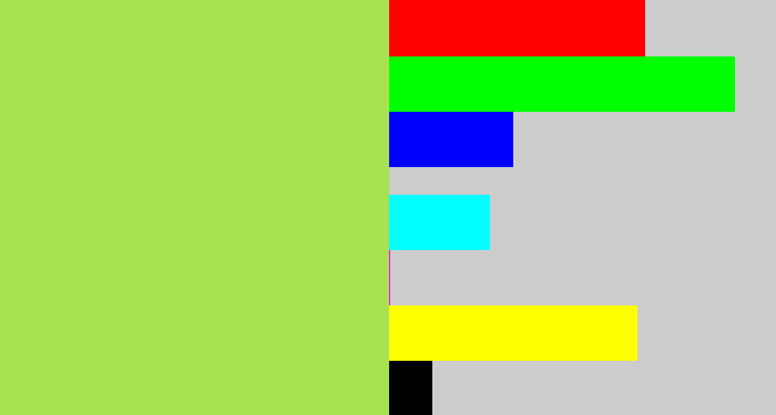 Hex color #a8e251 - kiwi