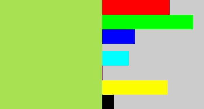 Hex color #a8e252 - kiwi