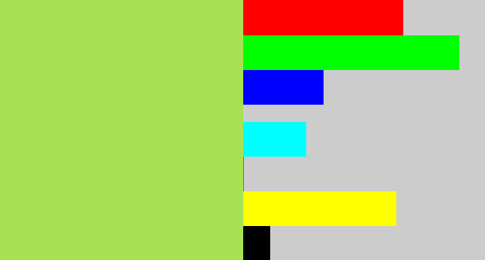 Hex color #a8e253 - kiwi