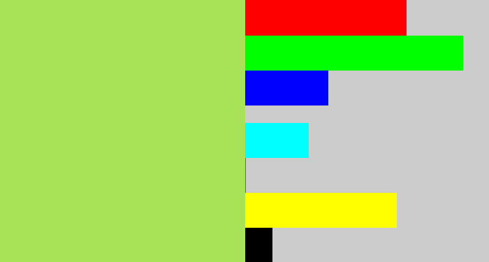 Hex color #a8e256 - kiwi