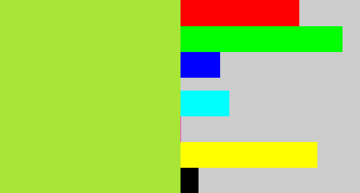 Hex color #a8e537 - kiwi
