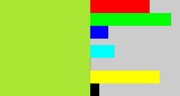 Hex color #a8e634 - kiwi