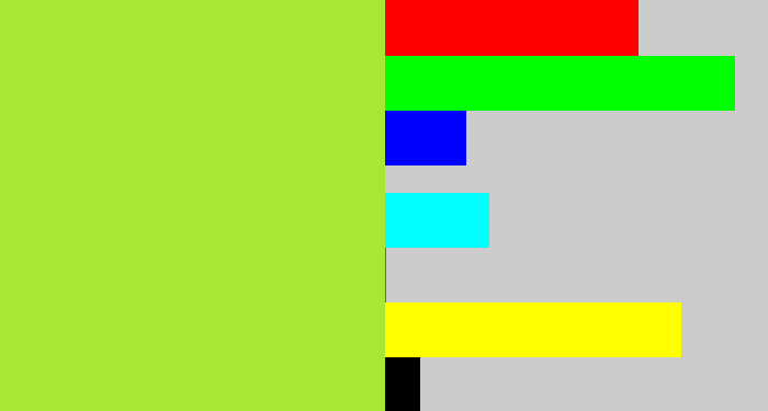 Hex color #a8e735 - kiwi
