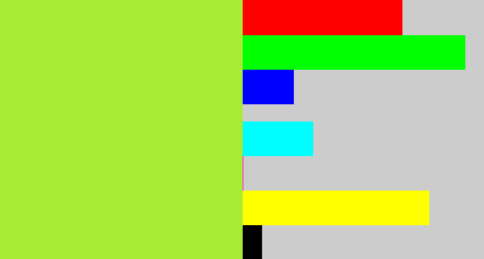 Hex color #a8eb35 - kiwi