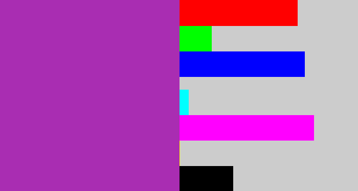 Hex color #a92db2 - barney