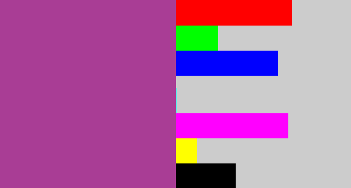 Hex color #a93d95 - ugly purple
