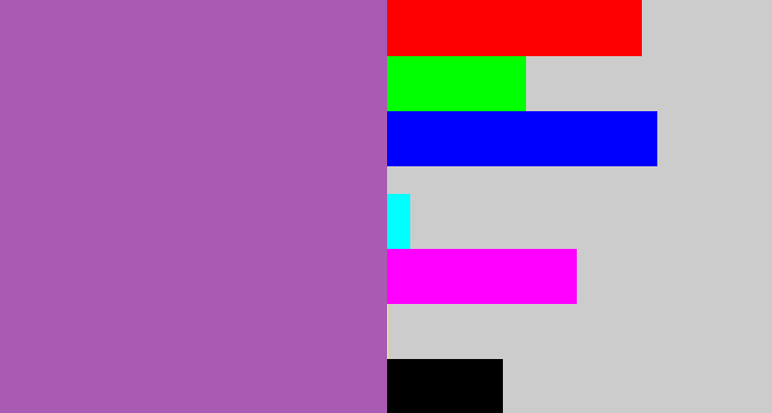 Hex color #a95bb3 - amethyst
