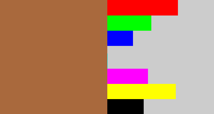 Hex color #a9693d - earth