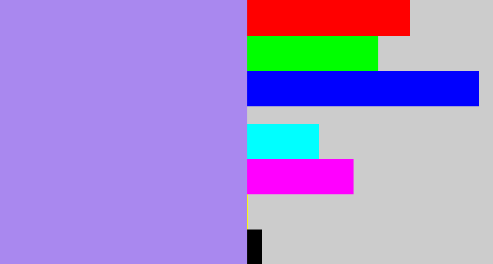 Hex color #a988ef - perrywinkle