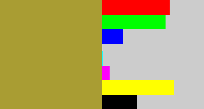 Hex color #a99d33 - booger