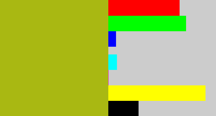 Hex color #a9b812 - snot
