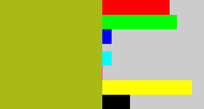 Hex color #a9b916 - snot