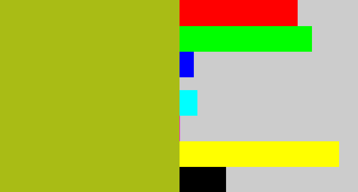 Hex color #a9bc15 - snot