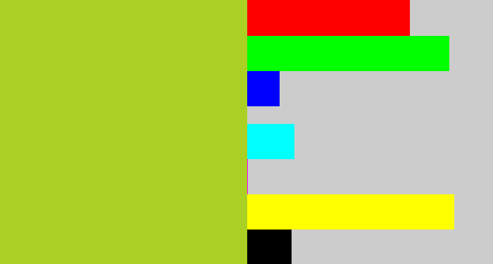 Hex color #a9d022 - pea