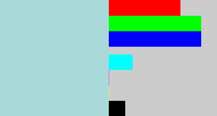 Hex color #a9dad9 - light blue grey