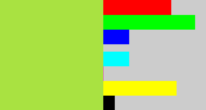 Hex color #a9e241 - kiwi