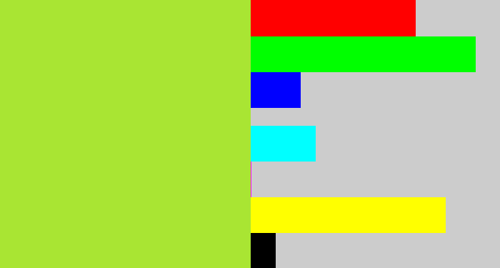 Hex color #a9e533 - kiwi