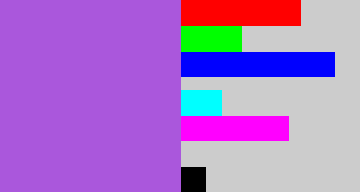 Hex color #aa57dc - lightish purple
