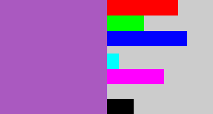 Hex color #aa59c0 - amethyst