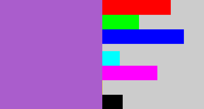 Hex color #aa5dcc - amethyst
