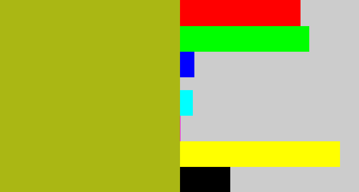 Hex color #aab714 - snot