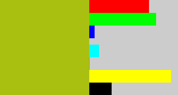 Hex color #aac010 - snot