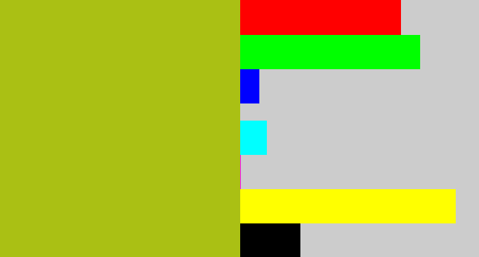 Hex color #aac014 - snot