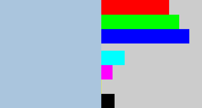 Hex color #aac5dd - cloudy blue