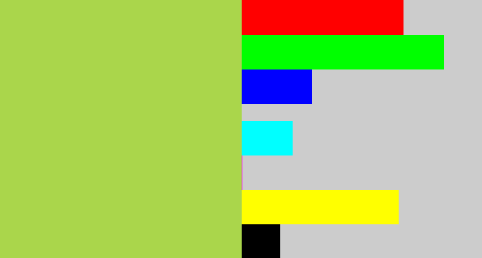 Hex color #aad64b - kiwi