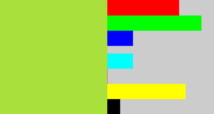 Hex color #aae03c - kiwi