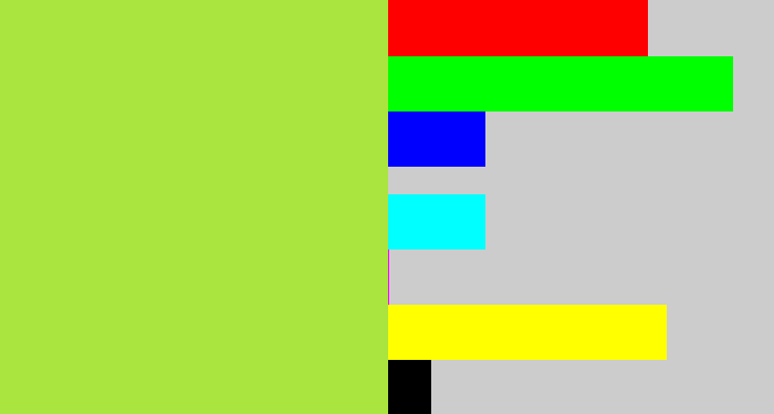 Hex color #aae43f - kiwi