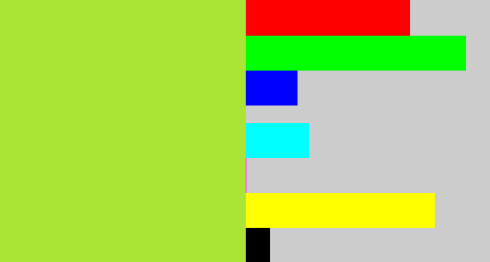 Hex color #aae535 - kiwi