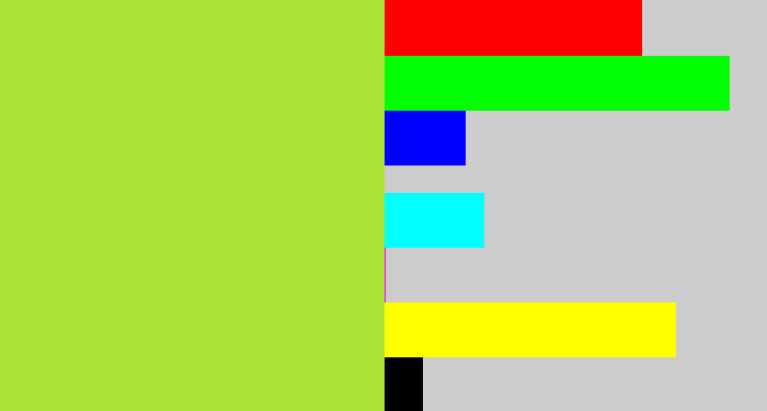 Hex color #aae536 - kiwi