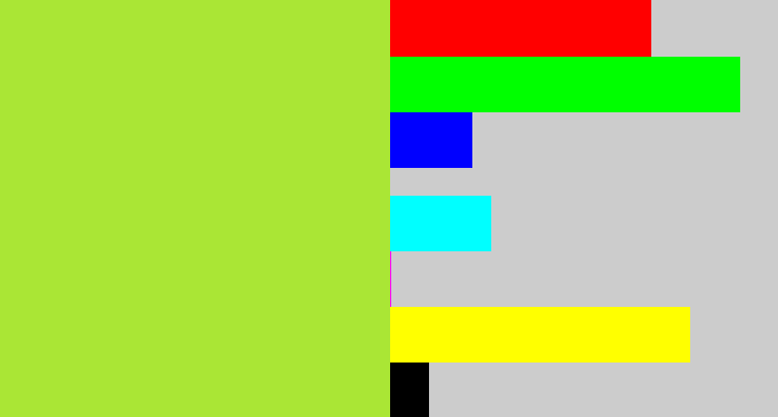 Hex color #aae635 - kiwi