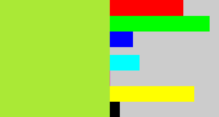 Hex color #aae936 - kiwi